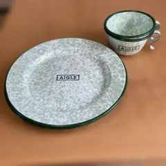 AIGLE ホーロー食器セット プレート カップ