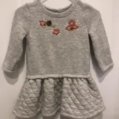 Petit Bateau 裏毛スウェットワンピース　81サイズ