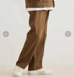 オーガニックコットン カラー デニム スラックス