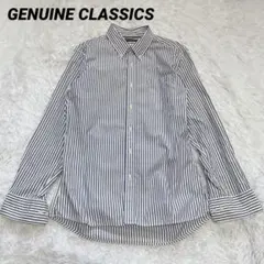 GENUINE CLASSICS 【MA】 長袖ストライプシャツ ボタンダウン