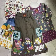 グラグラ　可愛い女の子　子供服4点セット 4と5のサムネイル