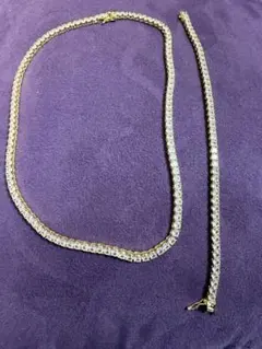 お値下げジルコニアネックレスとブレスレットのセット