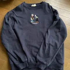 【レア】ポパイ刺繍スウェット トレーナー