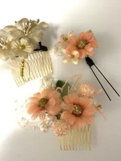 未使用　可愛い♪ヘア飾り　ヘアピン　3点セット　髪飾り