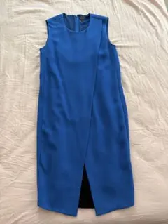 Calvin Klein 青 ラップワンピース サイズ4