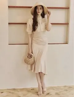 eimy istoire レースブラウスセットキャミワンピース