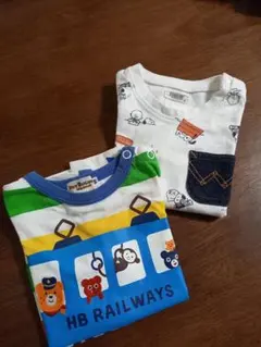 ミキハウスのTシャツとスヌーピー柄のTシャツセット！