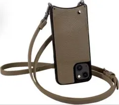 iPhone13・13Pro BANDOLIER エマダークトープストラップ付き