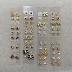 耳ツボジュエリー　80粒　ゴールド　アンニュイ　リボン　ハート　パール　グリーン