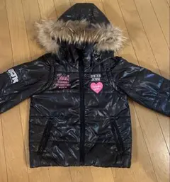 SISTER JENNI 黒 ファー付き中綿ジャケット 120
