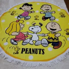 PEANUTS SNOOPY 円形ラウンドタオル スヌーピー