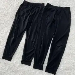 UNIQLO ブラック ジョガーパンツ M 2着セット