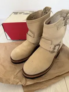 Red Wing エンジニアブーツ スエード ベージュのサムネイル