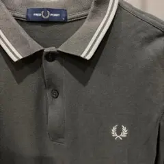Fred perry ポロシャツ　半袖　Mサイズ　m3600 深緑　白ライン