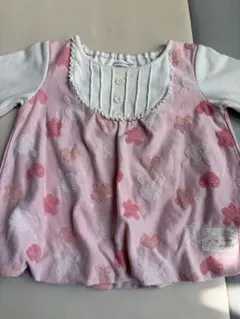 クーラクール　ウサギ柄 トップス 90サイズ　花柄　ピンク