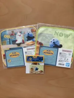 パペットスンスン　一番くじ　F賞タオル・H賞ステッカー　3点セット