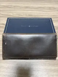 TOMMY HILFIGER レザー長財布 ブラウンのサムネイル