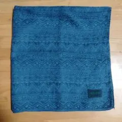 KENZO ダークブルー 幾何学模様 ハンカチ