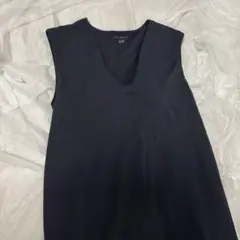 ユニクロ マメクロゴウチ エアリズム コットンブラ ワンピース M ブラック