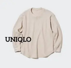 1538 UNIQLO ワッフルクルーネックＴ（長袖）のサムネイル