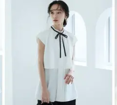RUIRUE BOUTIQUE 半袖ブラウス ボウタイのサムネイル