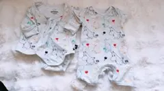 ムーミンロンパースセット（長袖・半袖）　ロンパース　ベビー