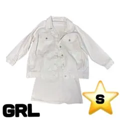 GRL グレイル アイボリー Sサイズ　セットアップレディース　送料無料