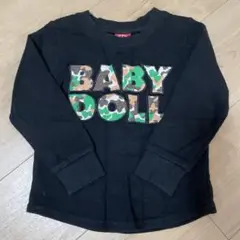 BABY DOLL トレーナー　ブラック　100