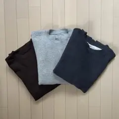無印良品　クルーネック スウェット トレーナー　3色セット M