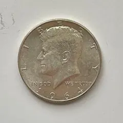 1964年】ケネディハーフダラー銀貨1枚 ミントマークD - メルカリ