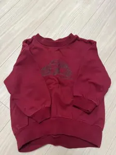 せ*い様 petit main トレーナー 90 バーガンディ