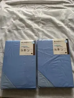 掛け布団カバー2点セット ライトブルー