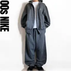 00s刺繍 OLD NIKE XXLサイズ スウェットパーカーセットアップ上下