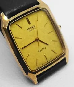 【電池交換済 美品】SEIKO DOLCE 腕時計 ゴールド 7731-5040
