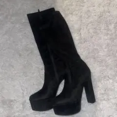 ギャルロングブーツガチ⭐︎厚底天まで届くぞ！