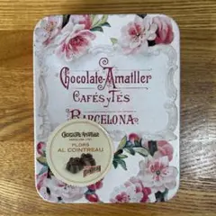 アマリエチョコレートの空き缶　Chocolate Amatller