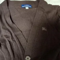 バーバリー　 カーディガン 38　イタリア製糸ウール100%ベルト欠品