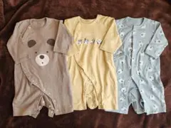 長袖カバーオール3着