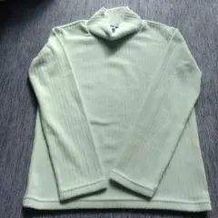 ミントグリーン ハイネックセーター 140