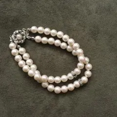 2連パールブレスレット
