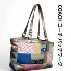 美品✴︎COACH/コーチ/パッチワークレザートートバッグ/ハンドバッグ/肩掛け可 楽天市場】コーチ パッチワーク ショルダー（トートバッグ｜レディース