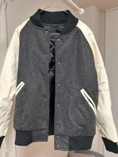 UNIQLO スタジャン グレー ホワイトのサムネイル