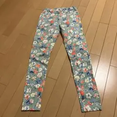 未使用 フラワーパターン スキニーパンツ M