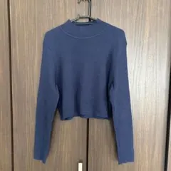 H&M クロップ丈　タートルネック　ニット　XL