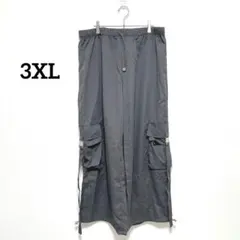 新品　カーゴパンツ　3XL　グレー　ウエストゴム　ビッグサイズ　メンズ　949