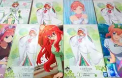 五等分の花嫁「中野二乃 四葉 五月」イラストボード 9個 まとめて