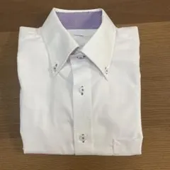 ORIHICA ビジネス ワイシャツ 長袖 パープル系 Lサイズ(41-85)