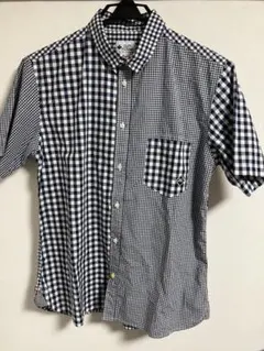 美品8000-　gym master チェック シャツ　Tシャツ ジムマスターのサムネイル