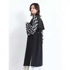 ヤマダヤ新品　FENNEL（フェンネル） バックギャザーロングジレ （ブラック）