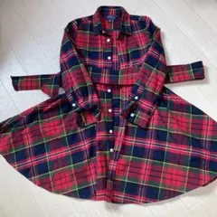 Polo Ralph Lauren チェック柄シャツドレス 6号